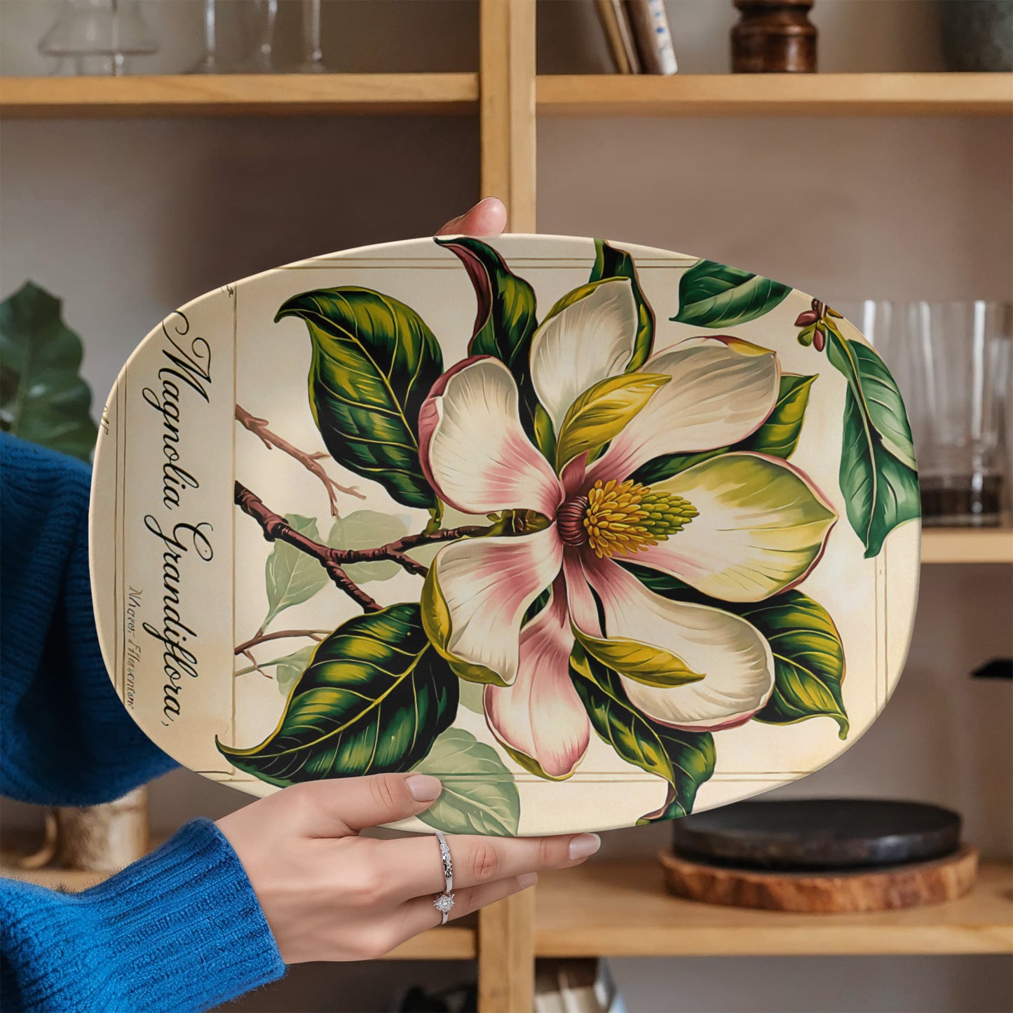 Vintage Floral Platter