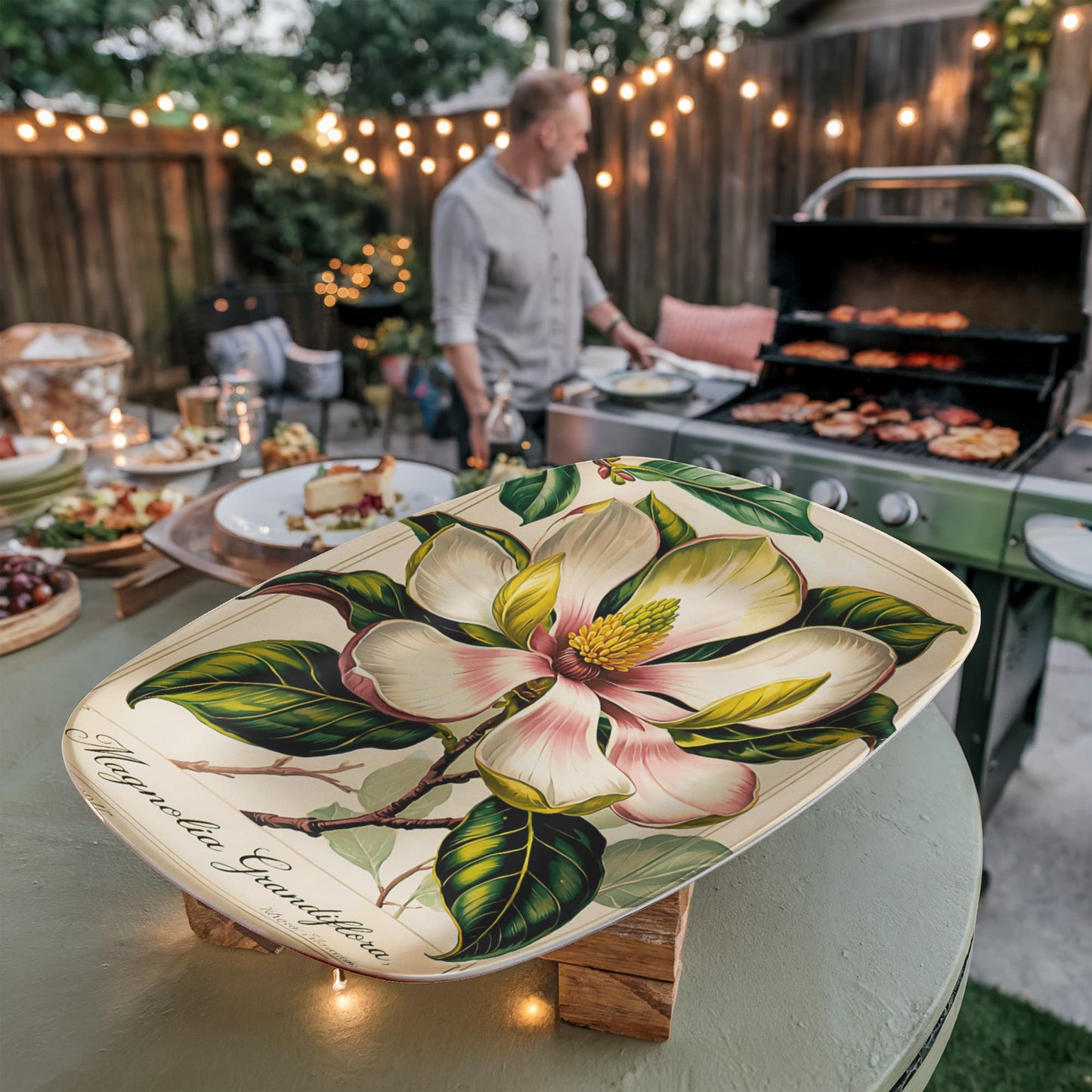 Vintage Floral Platter